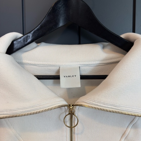 Varley Cream Zip-Up Jacket - Picture 3 of 3
